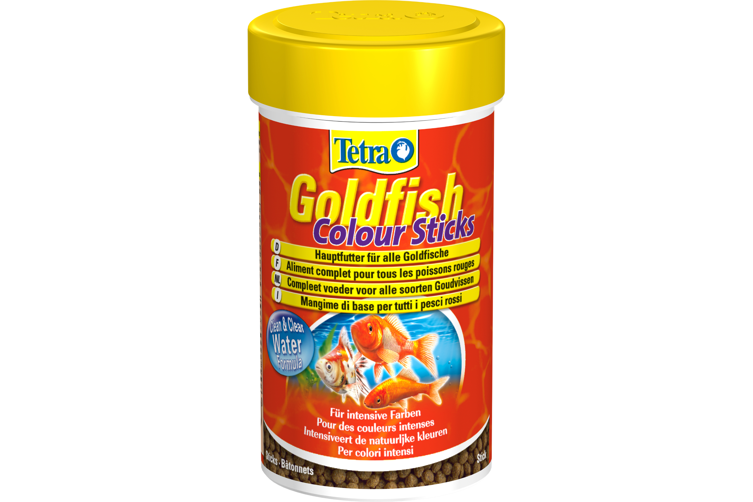Tetra Goldfish Colour Sticks, Hauptfutter-Sticks, in 100 und 250 ml